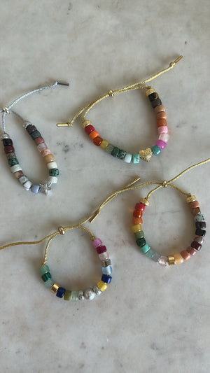 Gemstone Cord Bracelets