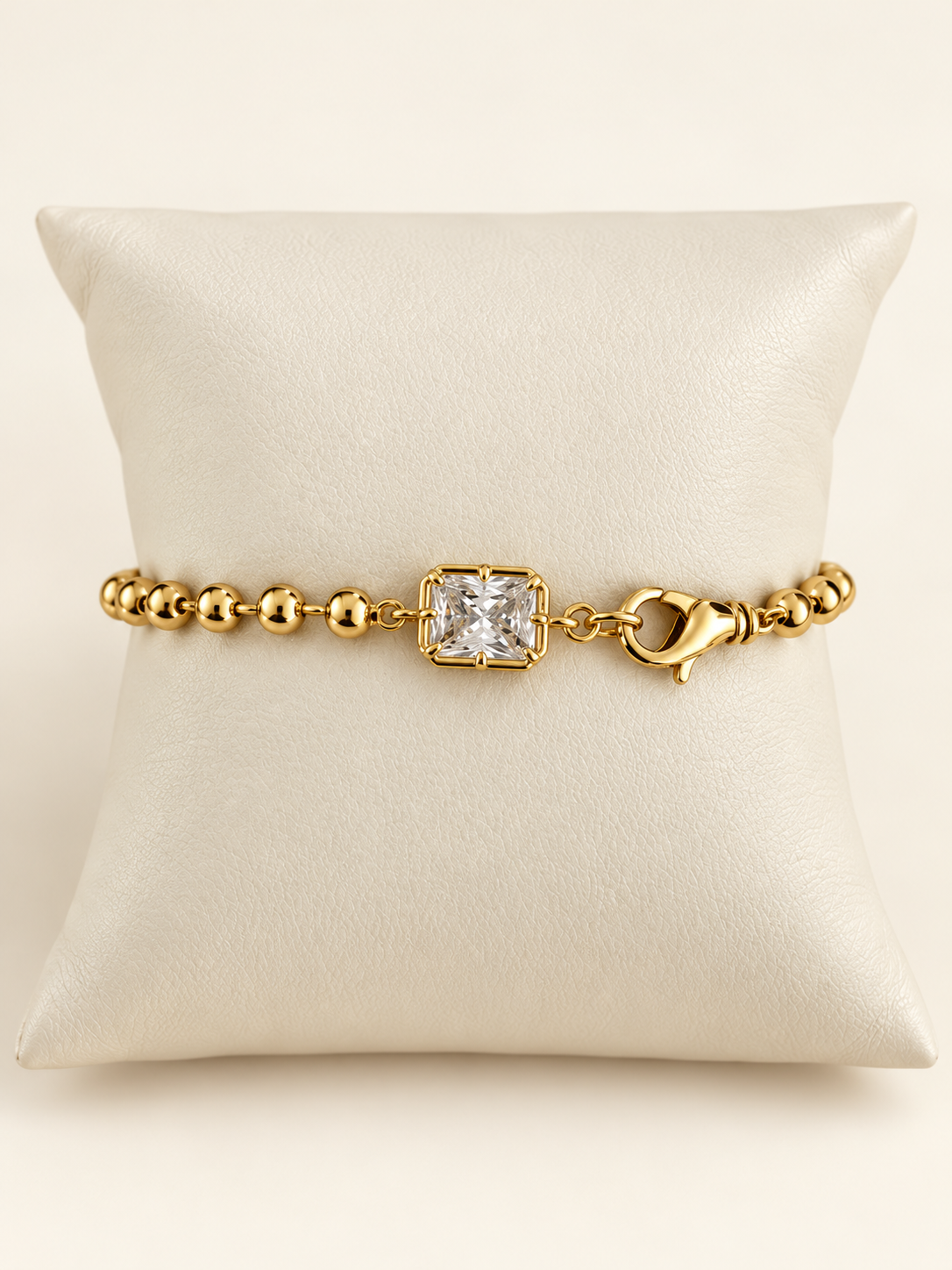 Emerald Cut Ball Chain