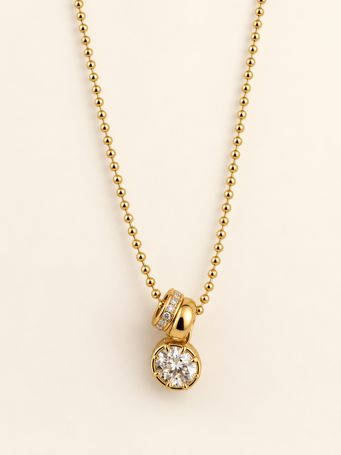 Luxe Ball Chain Charm Necklace