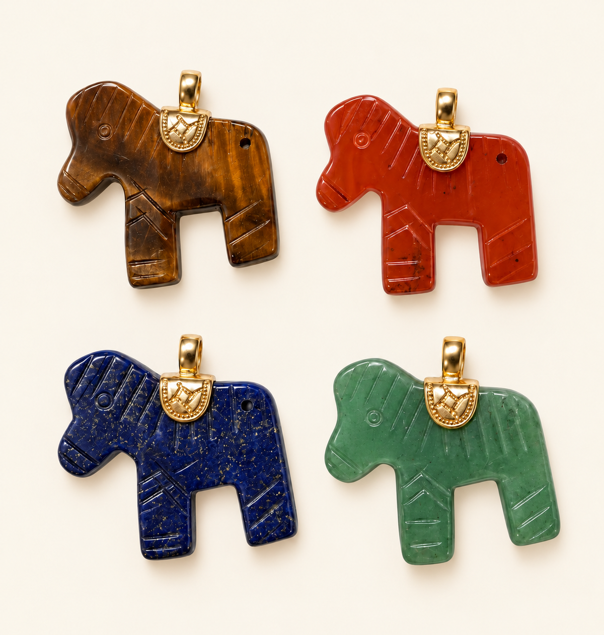 Gemstone Donkey Necklace!