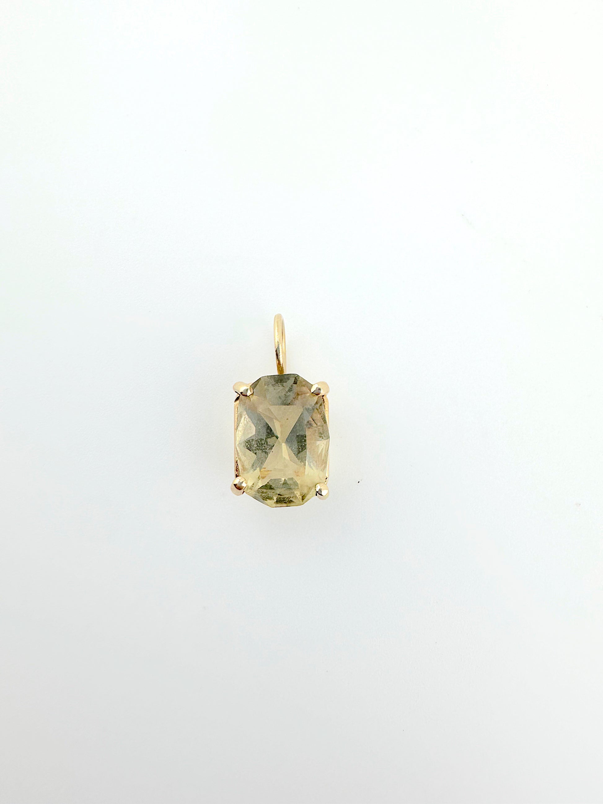 14k Lemon Topaz Charm