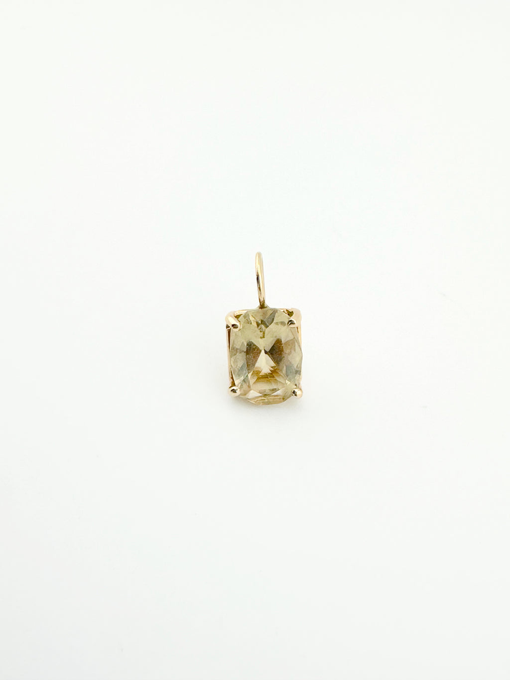 14k Lemon Topaz Charm