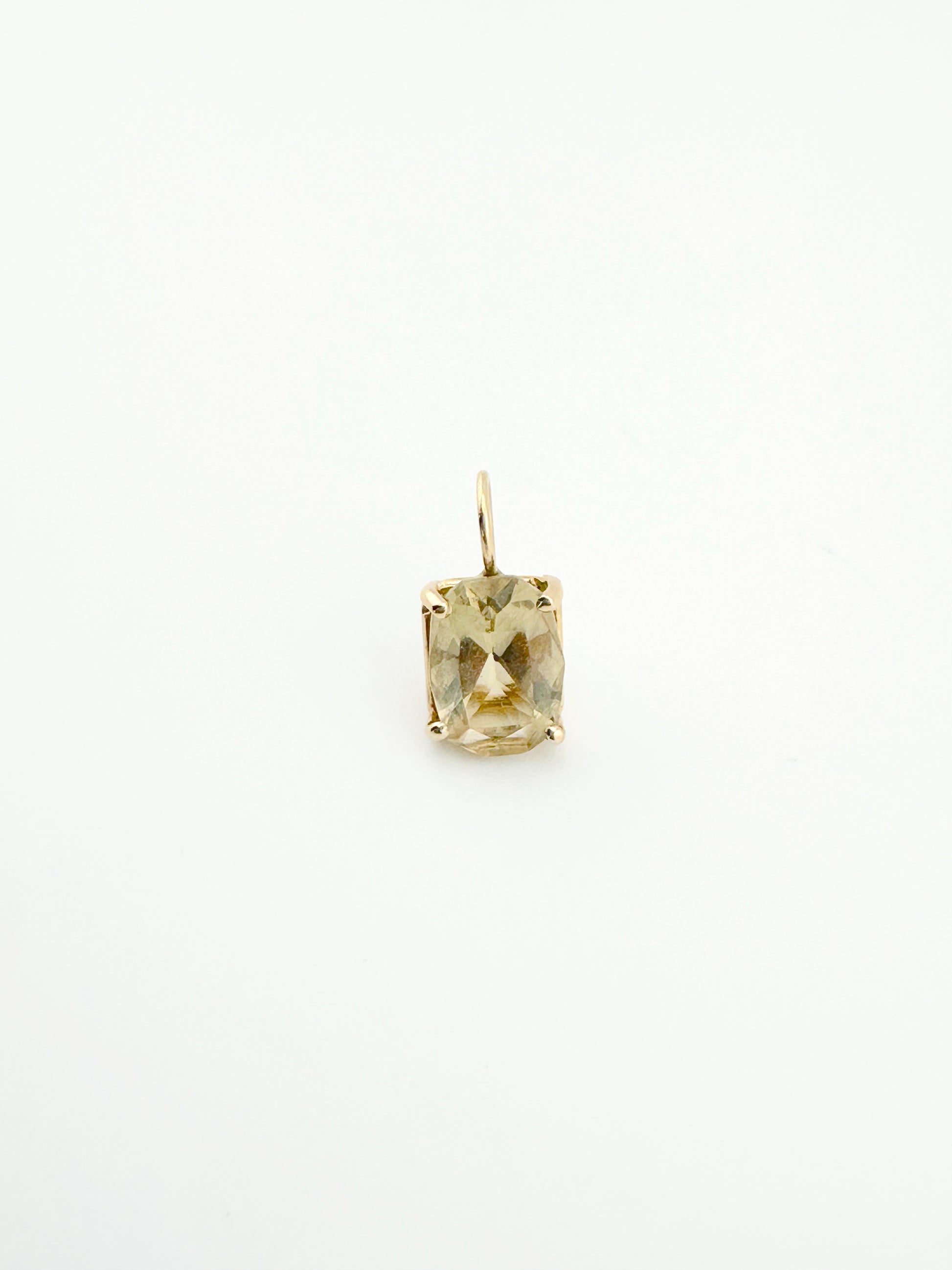 14k Lemon Topaz Charm