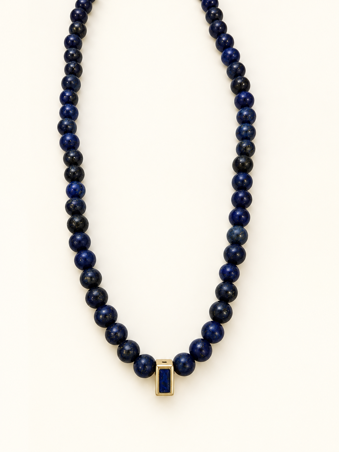 Lapis and Enamel Necklace