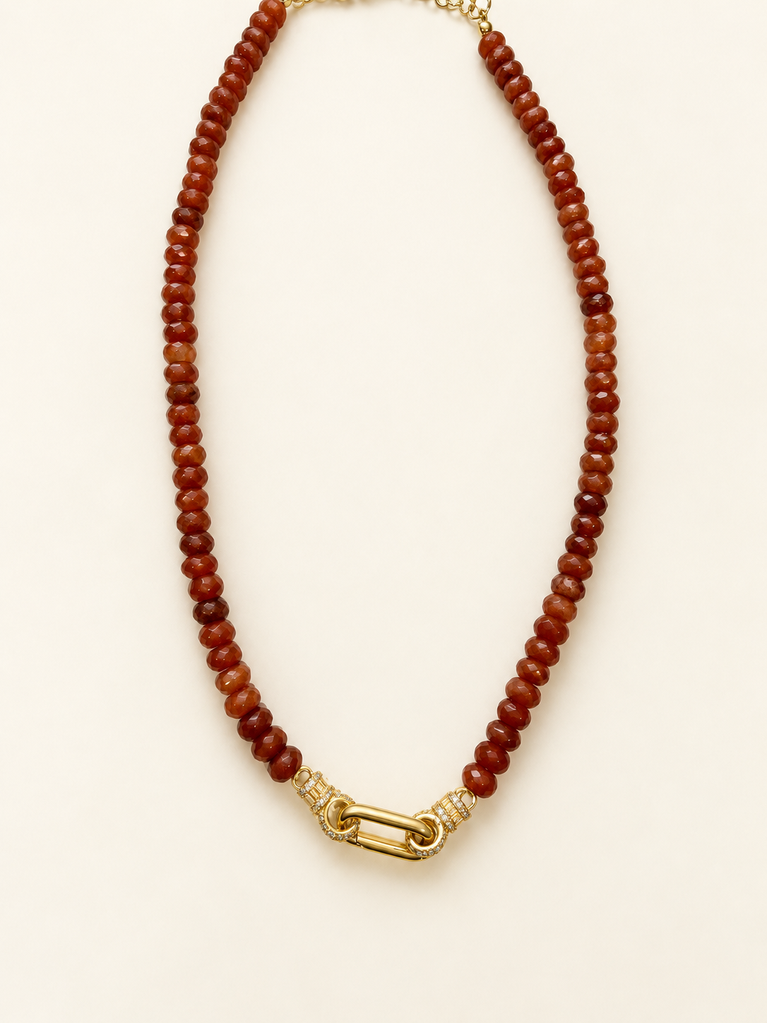 Red Aventurine Charm Necklace