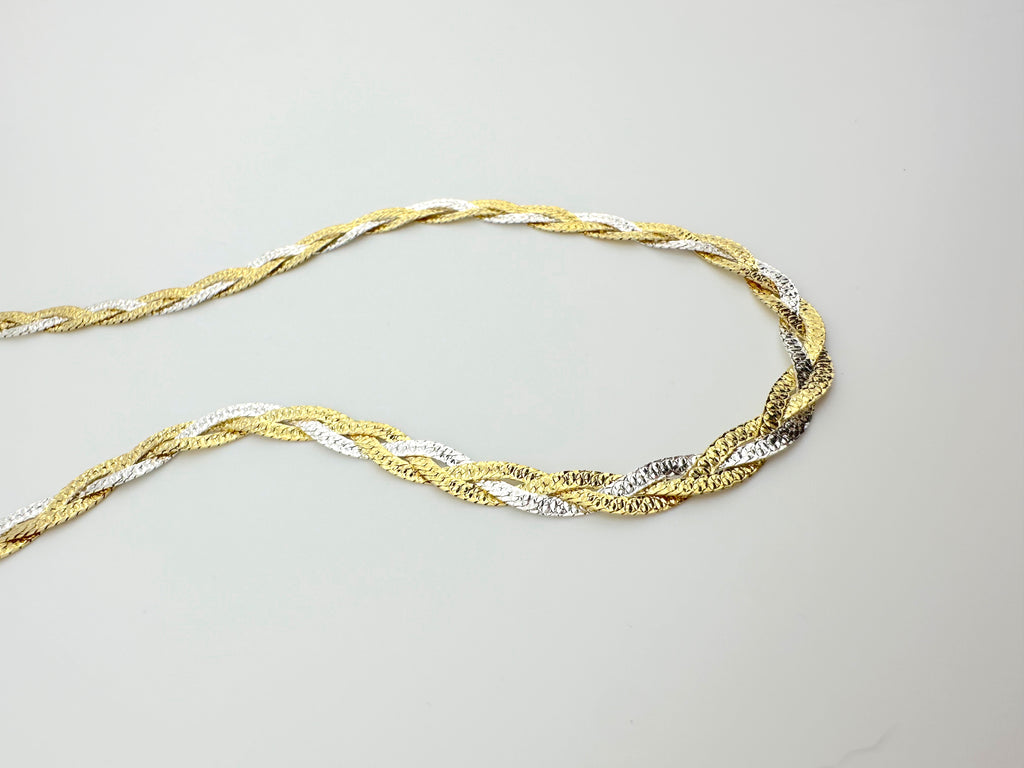Two Tone Braided Snake Chain