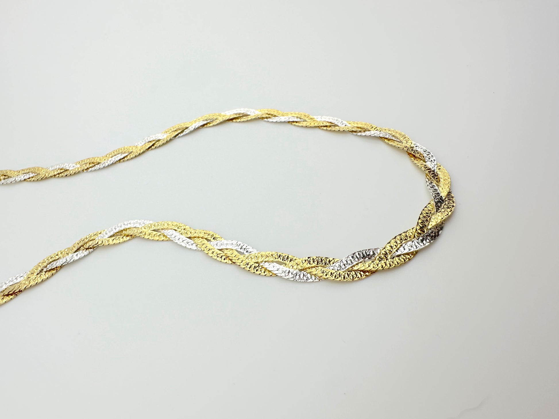 Two Tone Braided Snake Chain