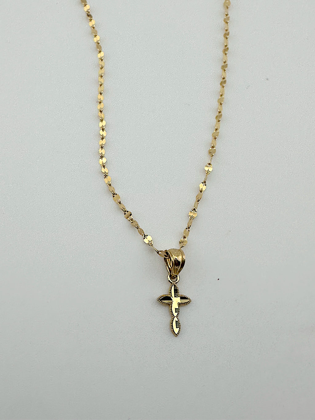 14k Cross Necklace
