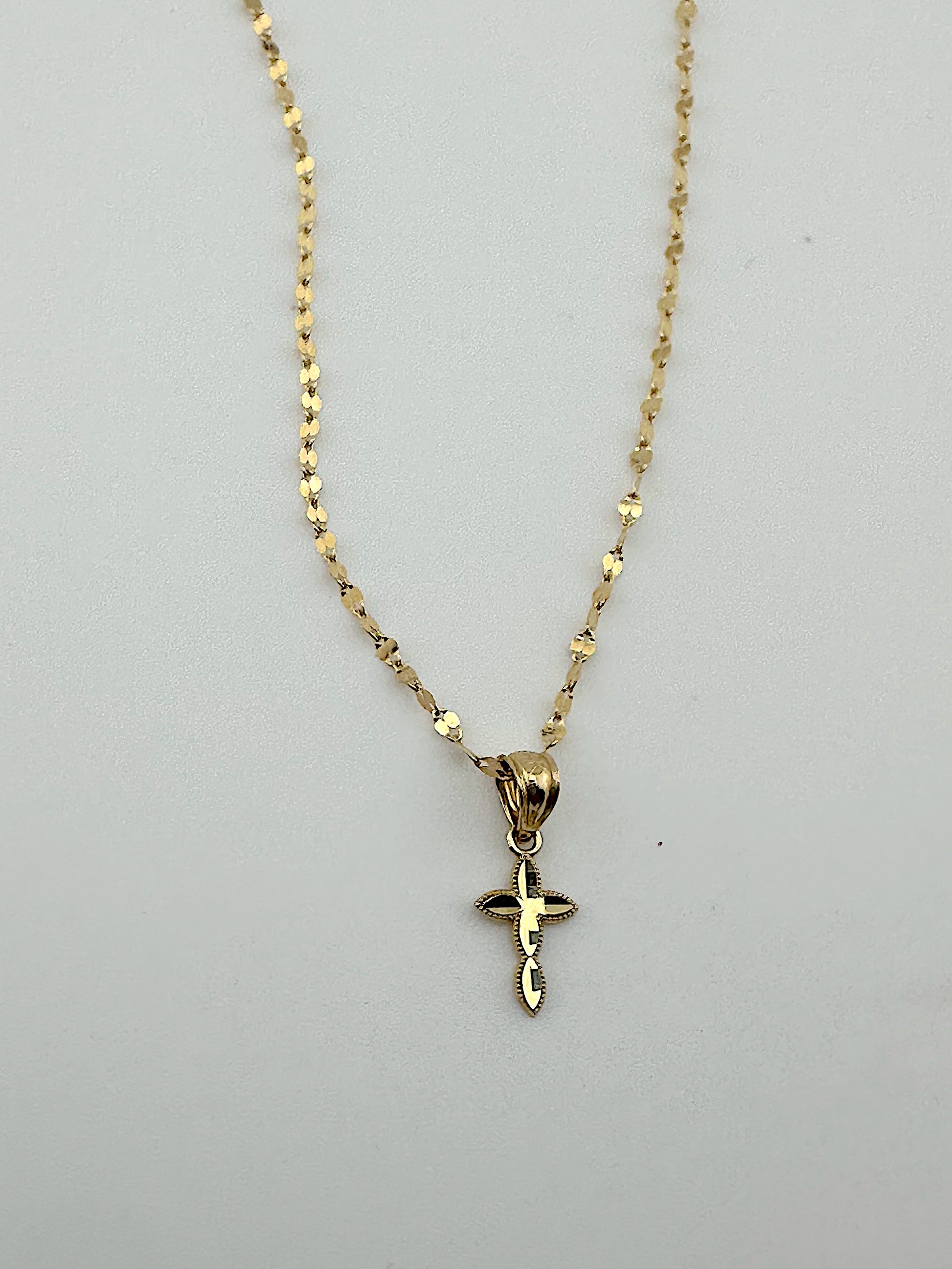 14k Cross Necklace
