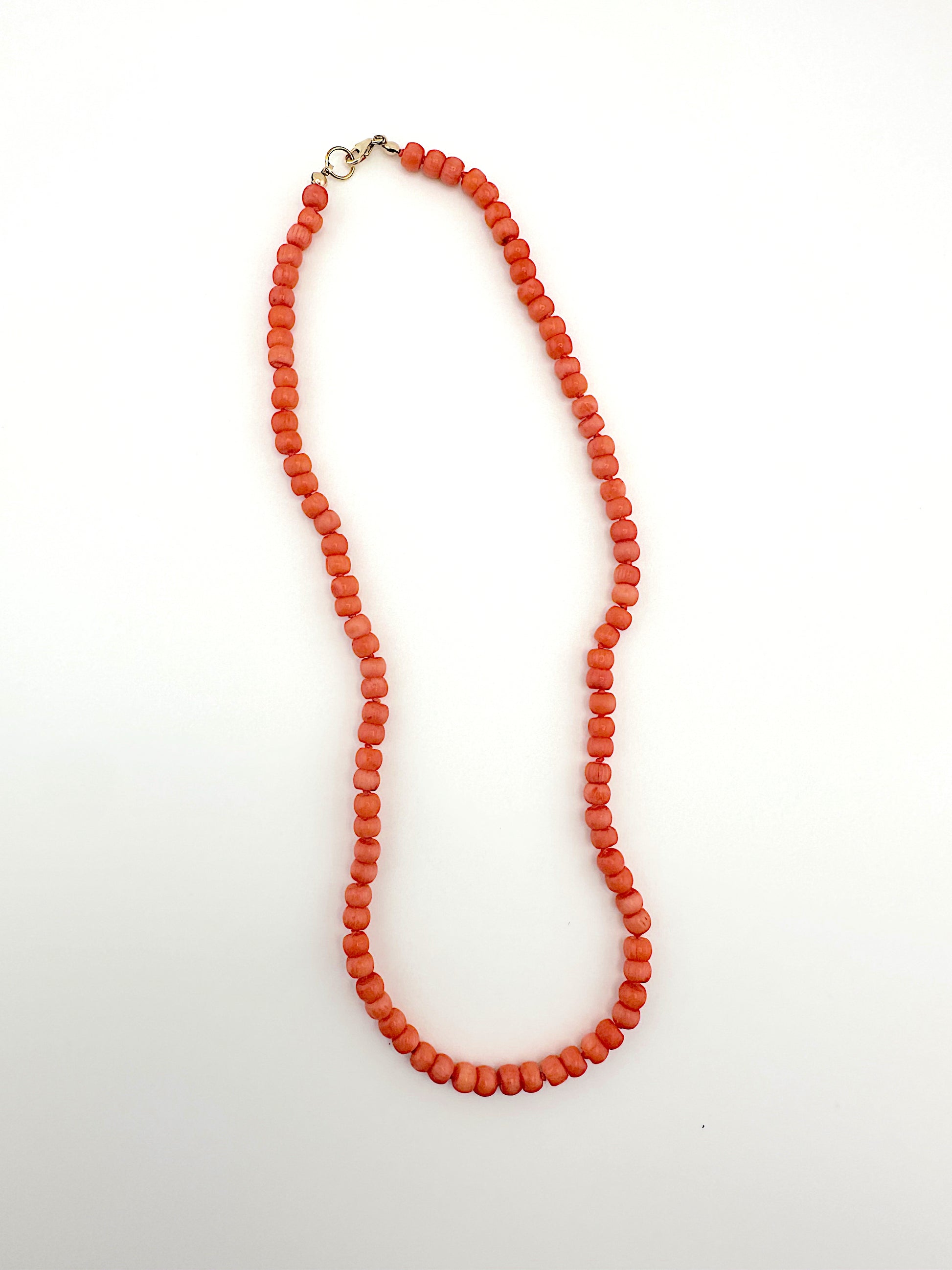 Coral Silk Knotted Strand