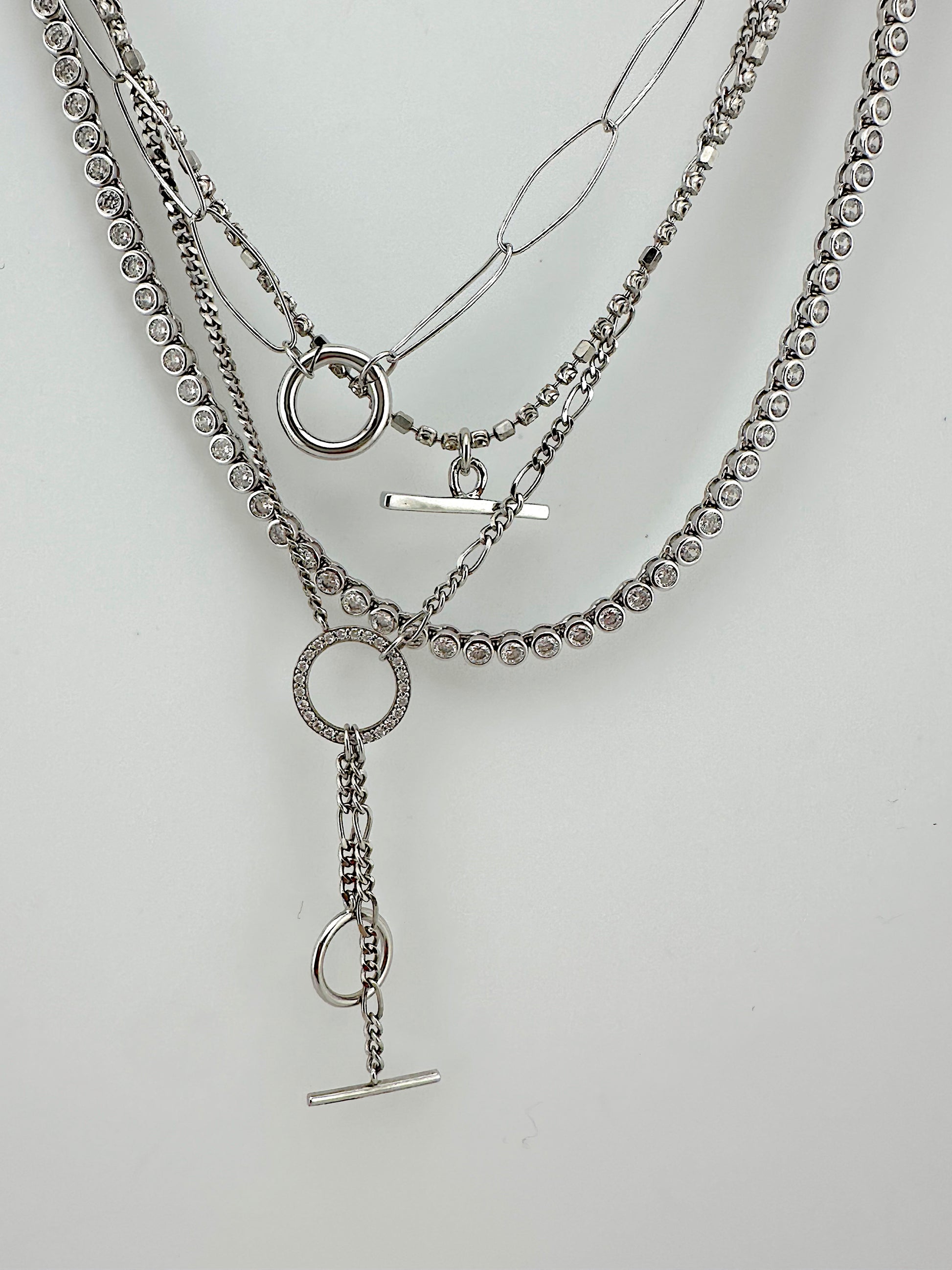 Bezel Set Tennis Necklace