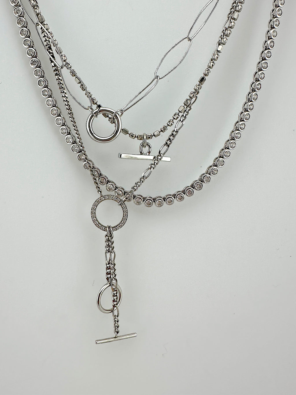 Bezel Set Tennis Necklace