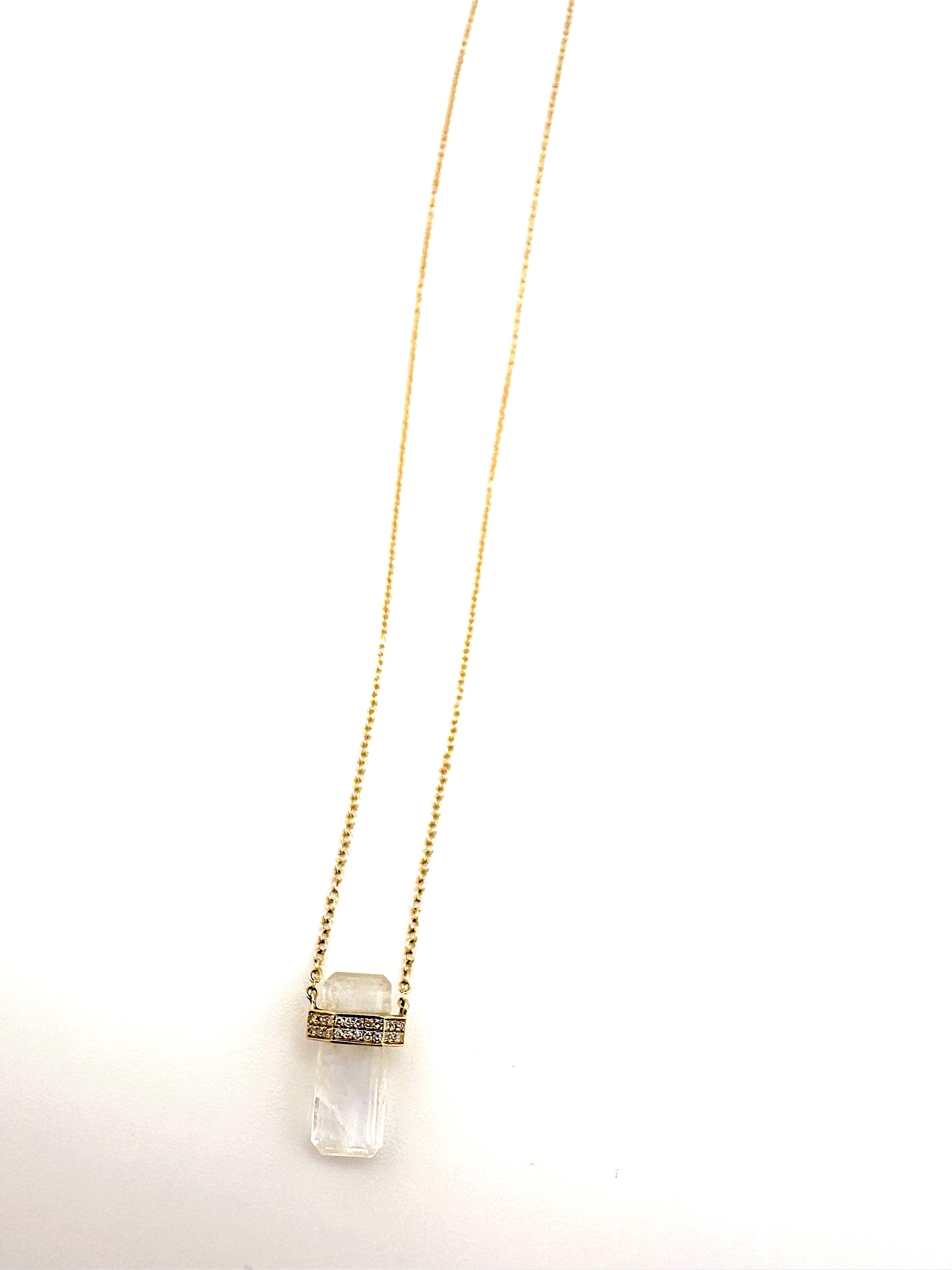Moonstone and Diamond Amulet