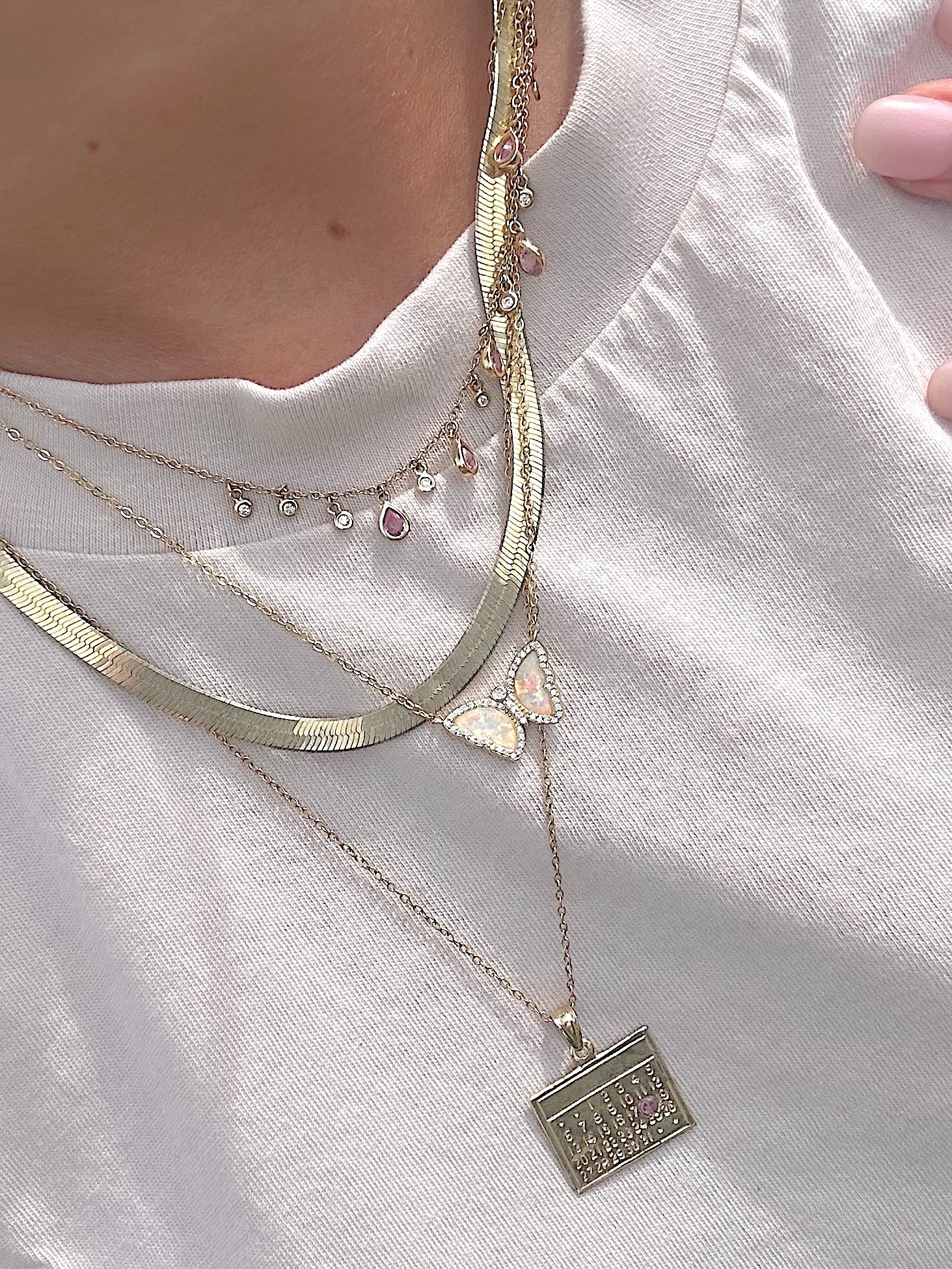 Opalescent Butterfly Necklace