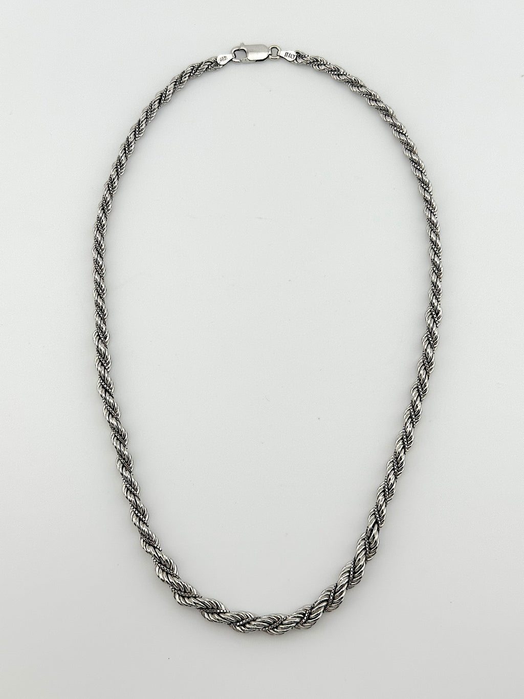Italian Sterling Rope Chain