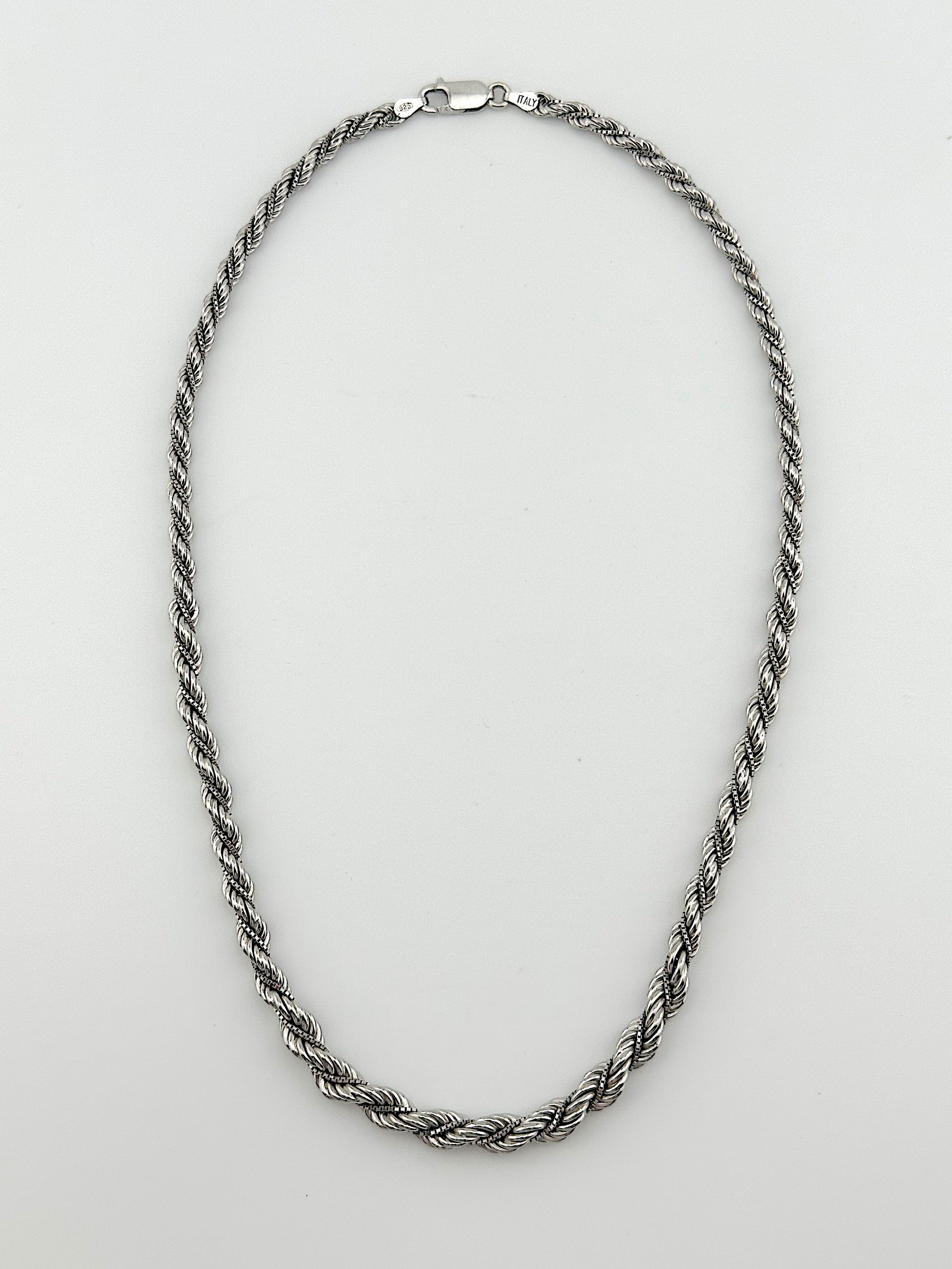 Italian Sterling Rope Chain