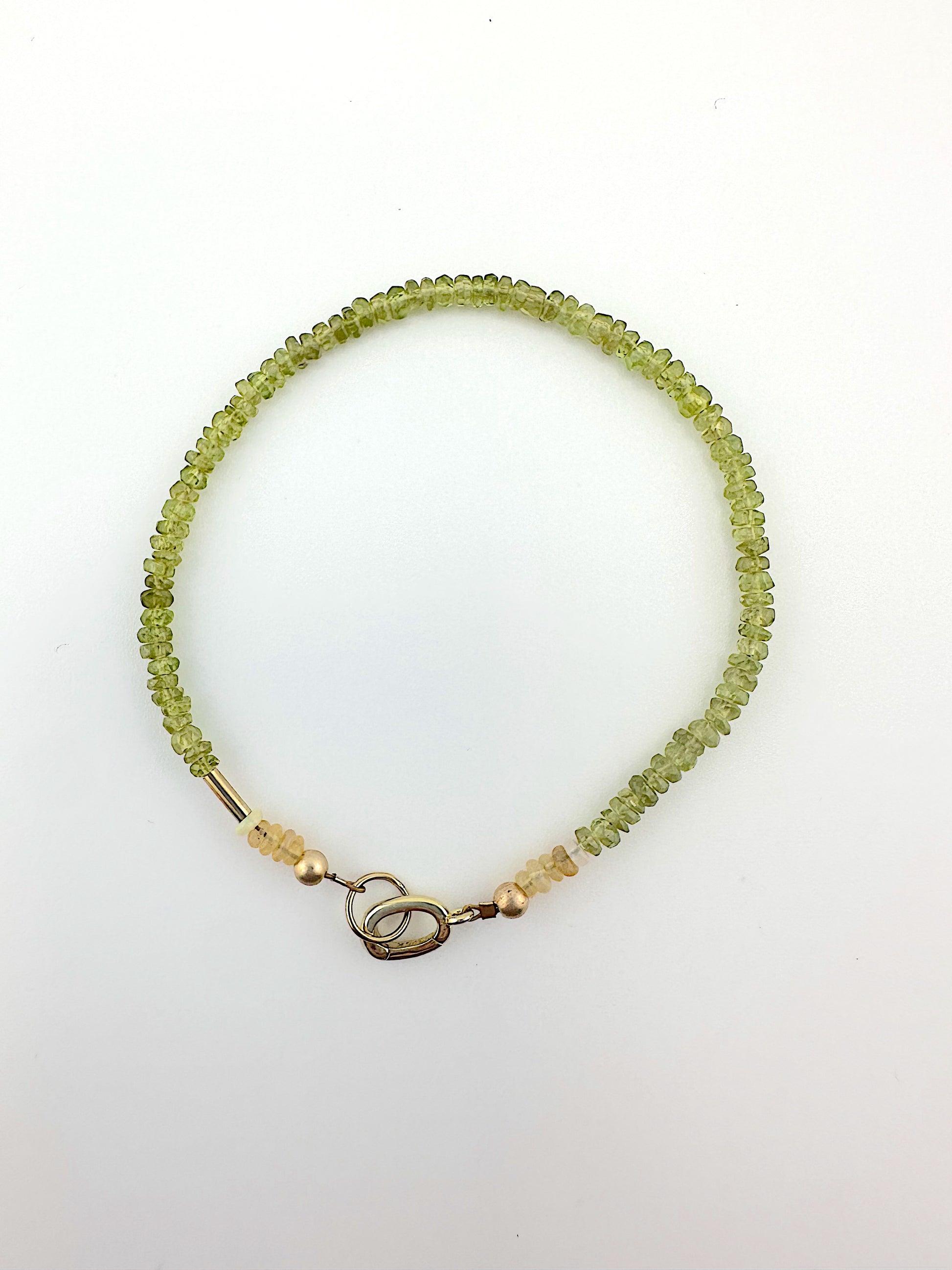 Vessonite and Opal Bracelet