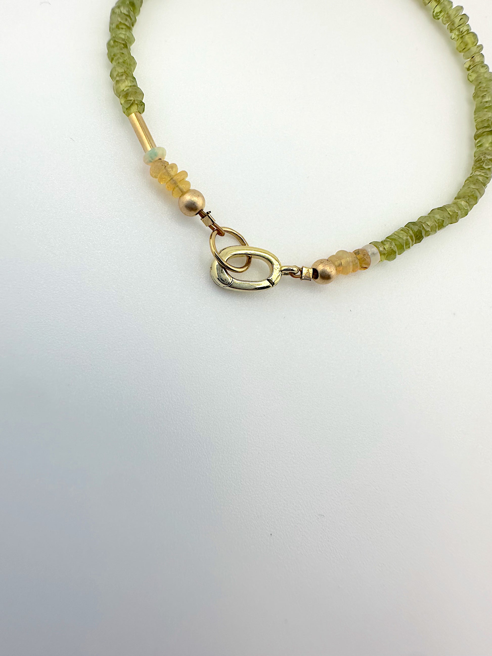 Vessonite and Opal Bracelet