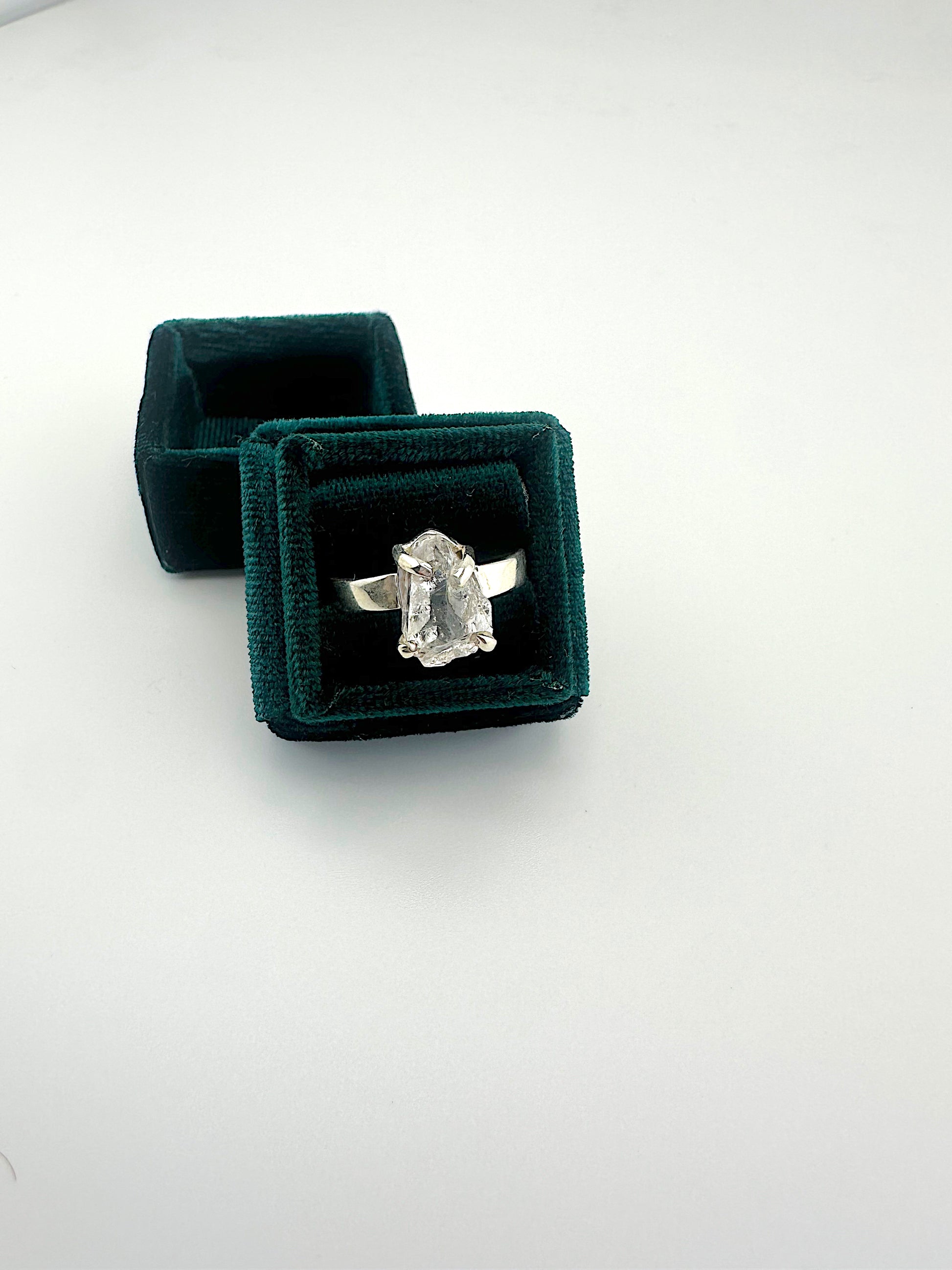 Herkimer Quartz Ring