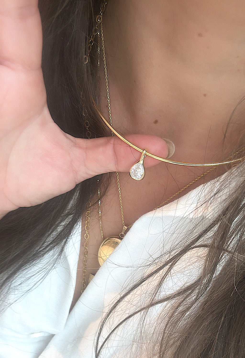 Structured Collar Cuff Necklace