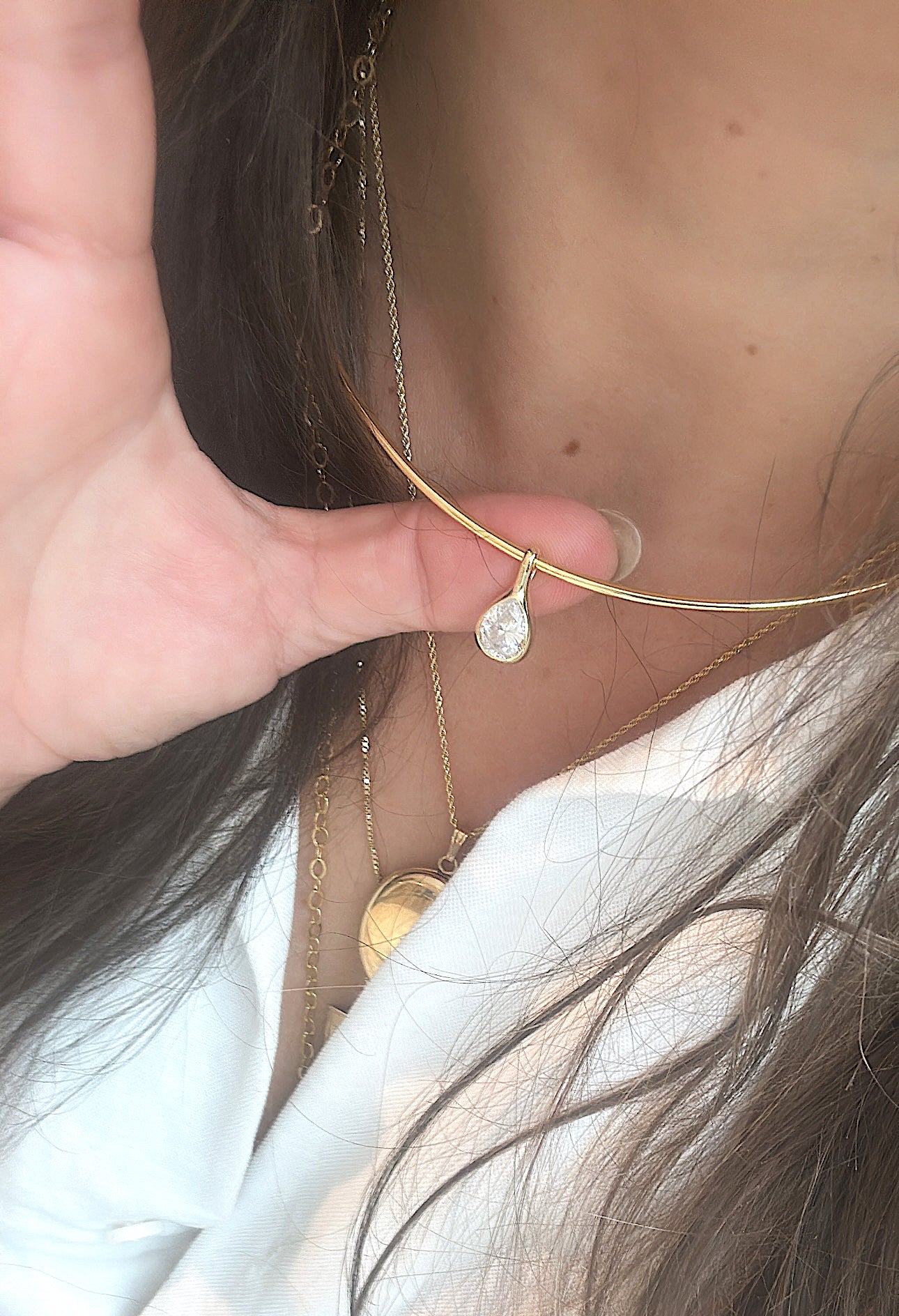 Structured Collar Cuff Necklace
