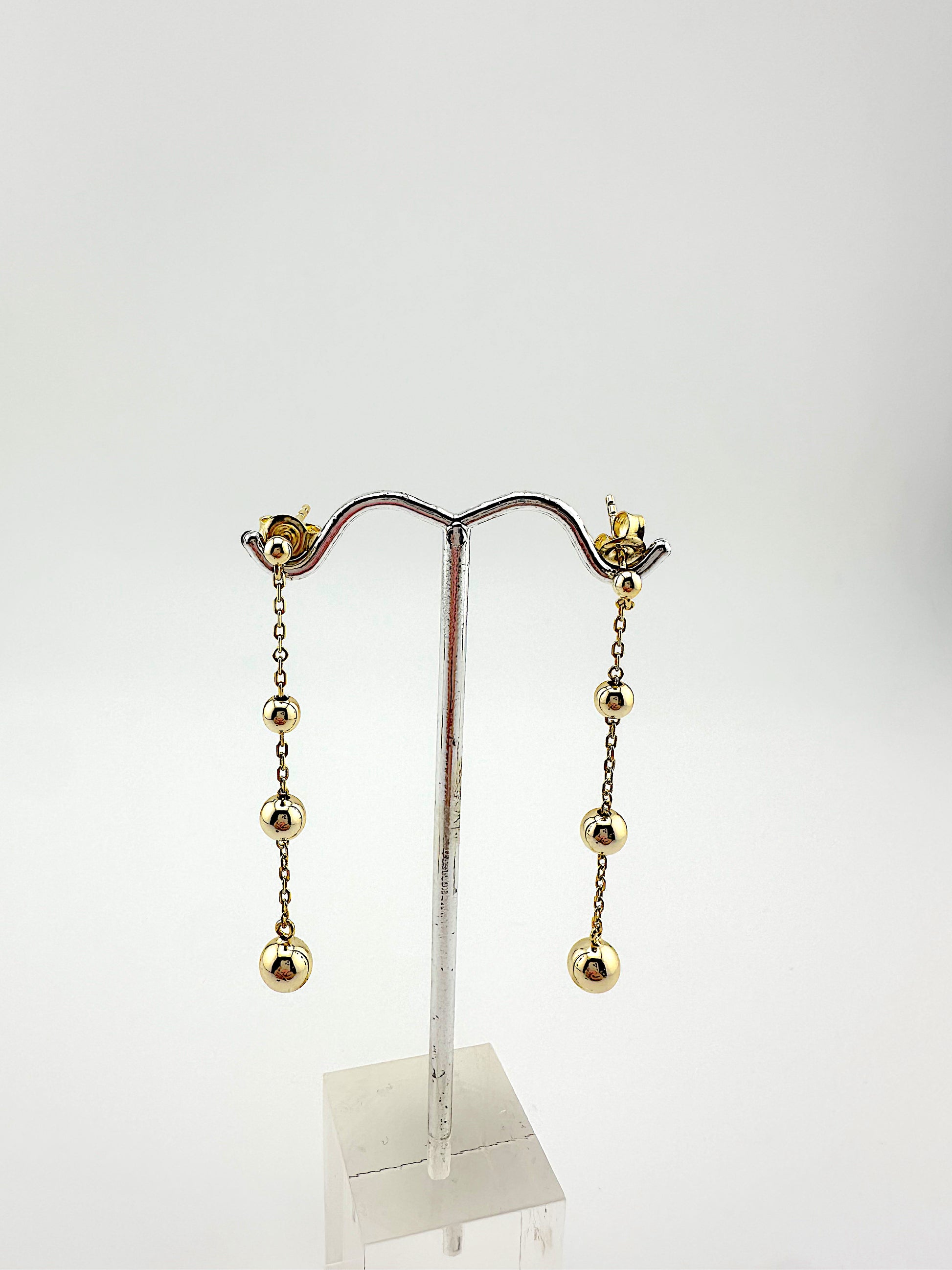 Ball and Chain Dangle Earrings