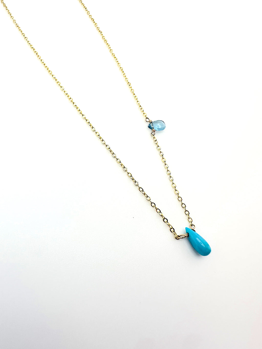 Turquoise Meets Topaz Necklace