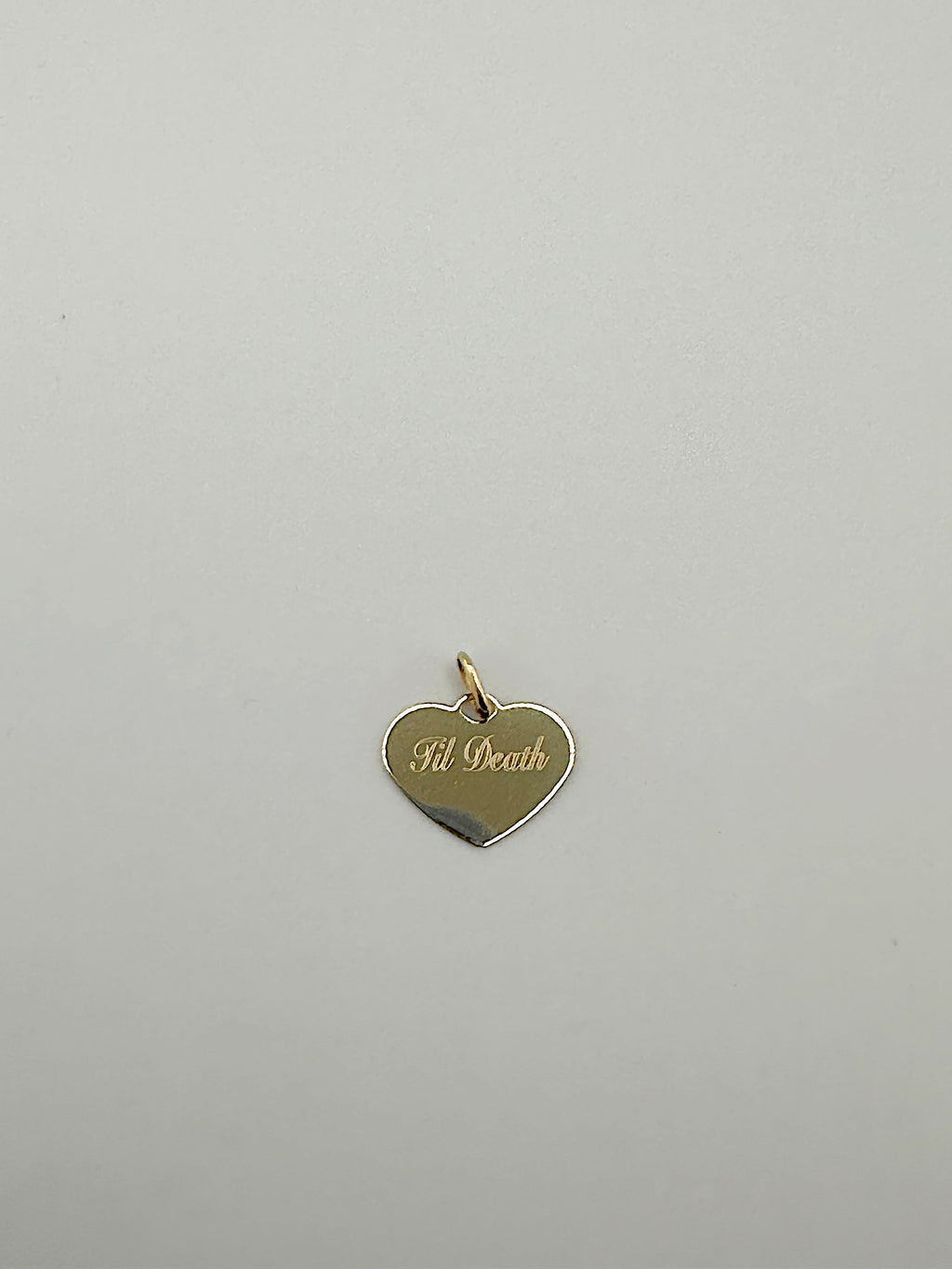 'Til Death Charm 14k