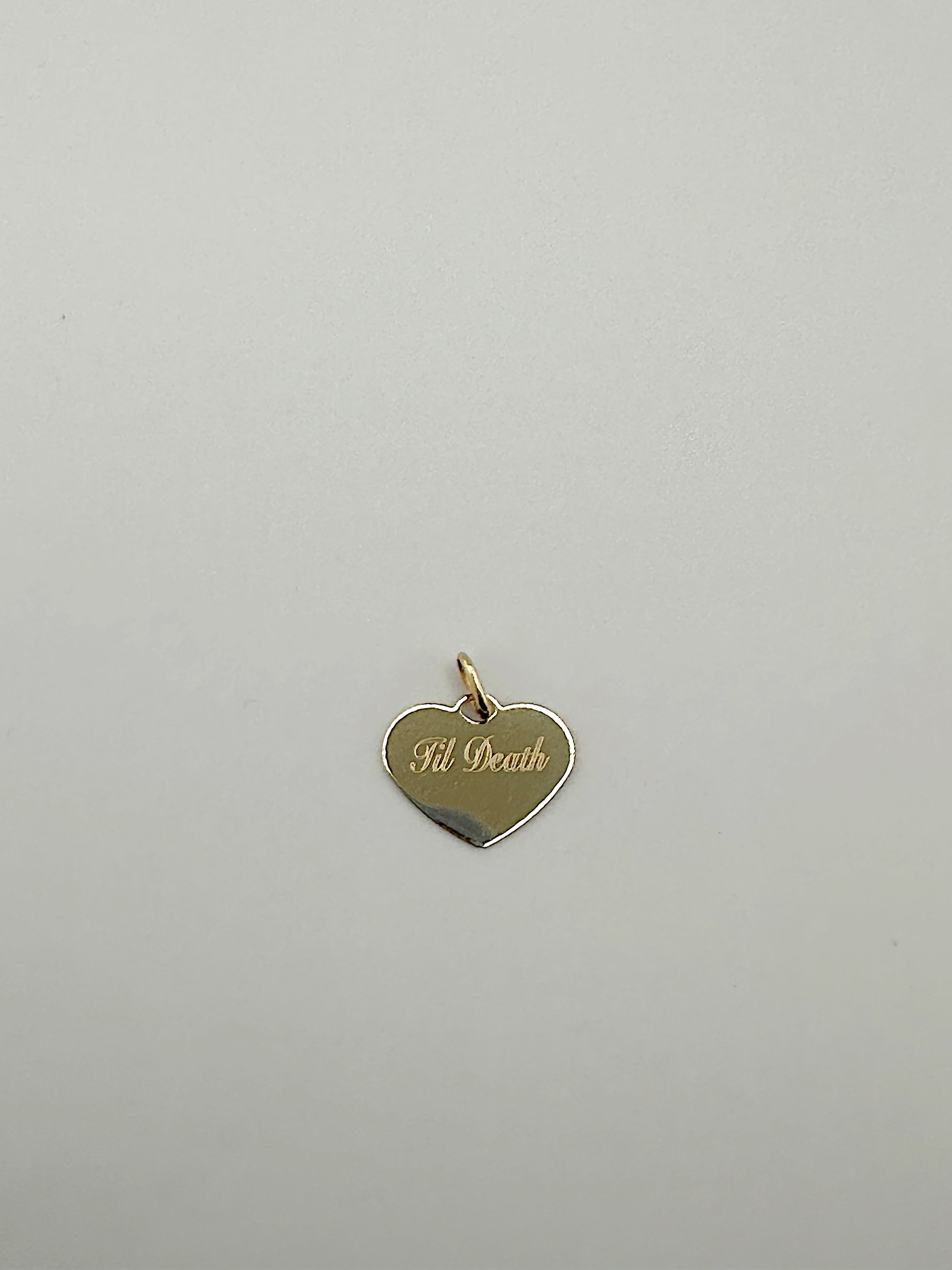 'Til Death Charm 14k