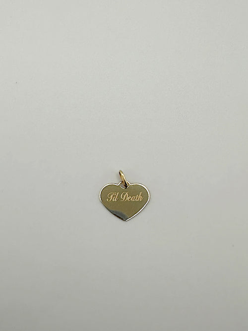 'Til Death Charm 14k