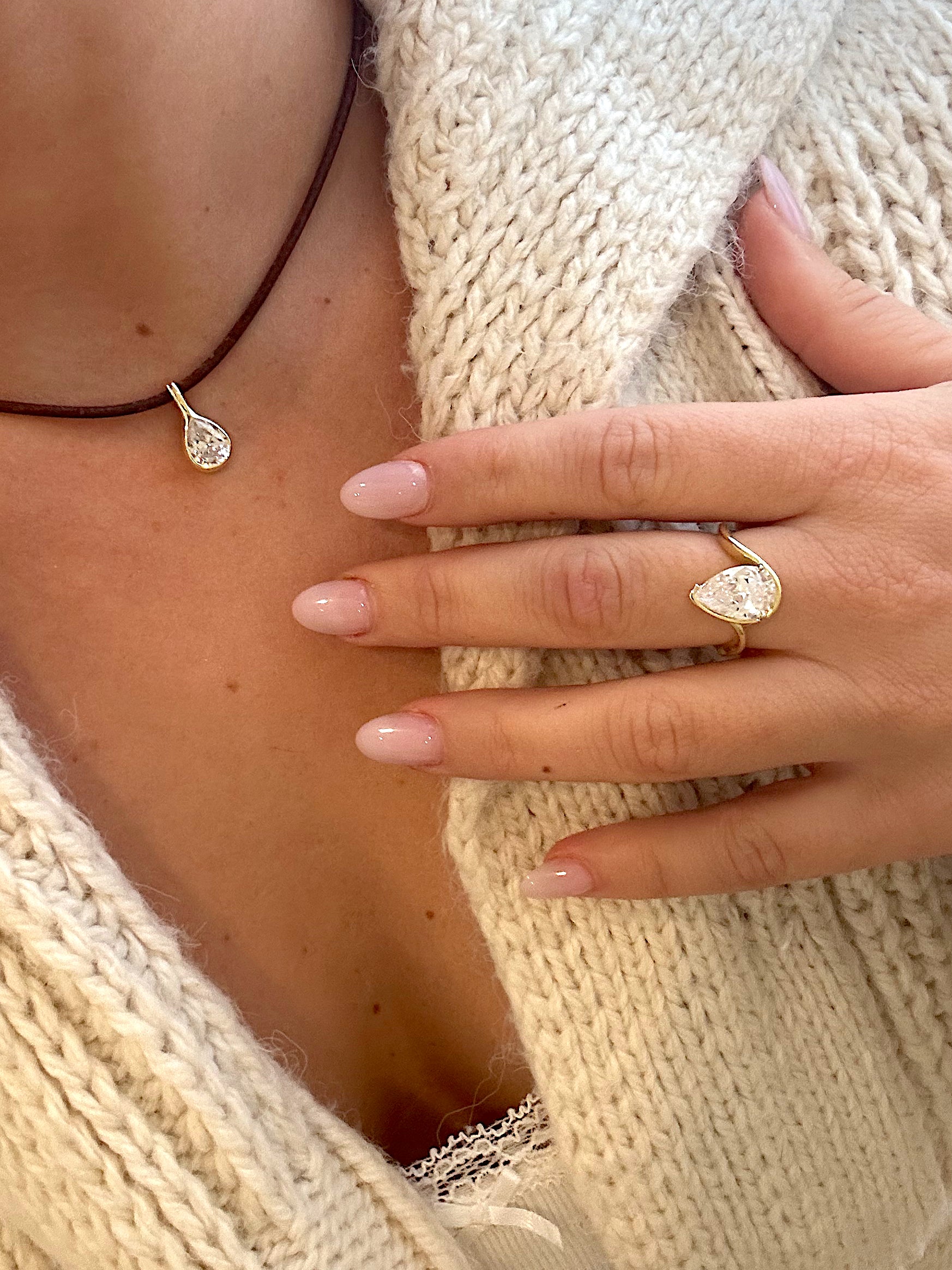 Avant Garde Teardrop Ring