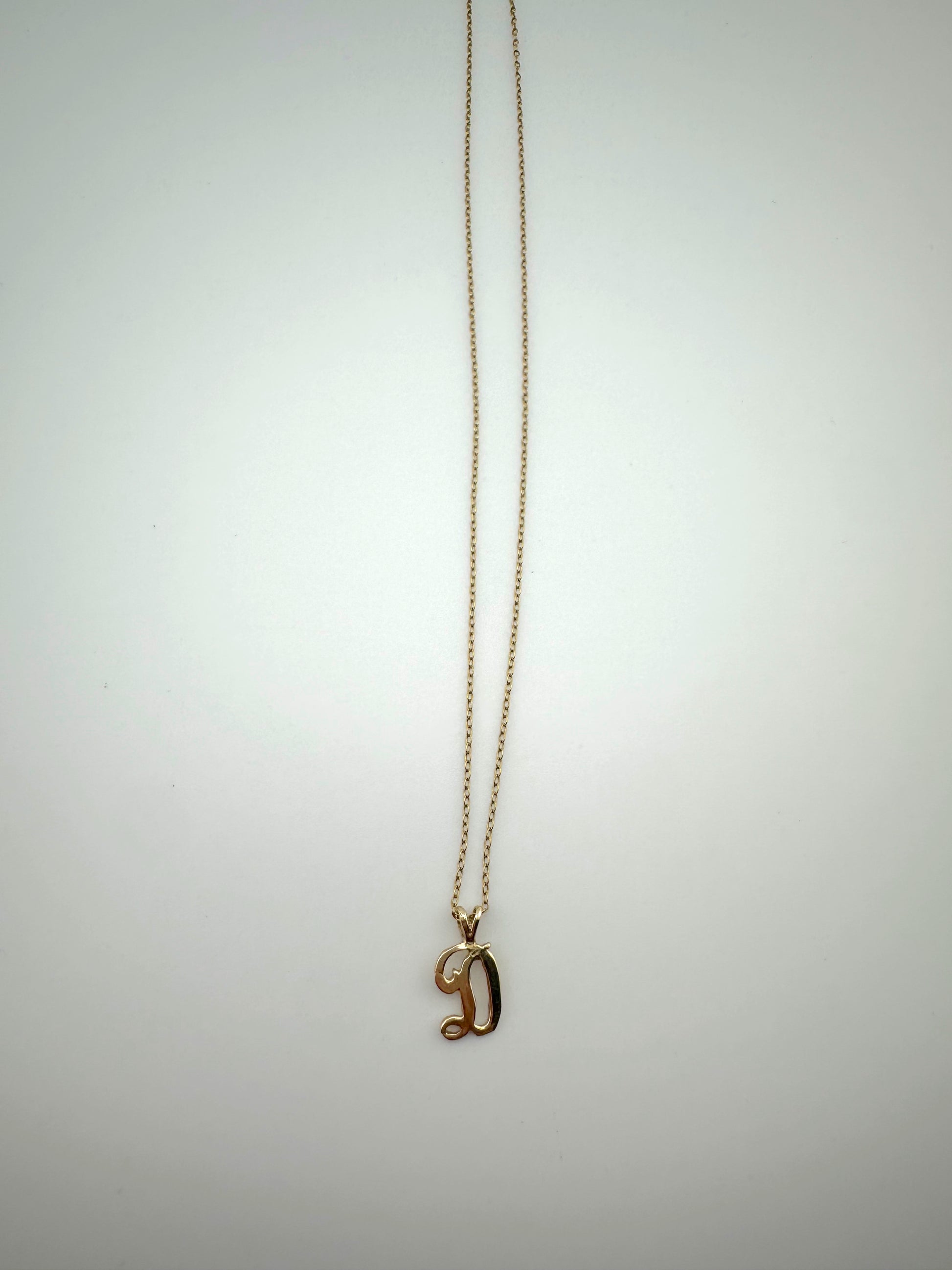 Script Luxe Initial Necklace