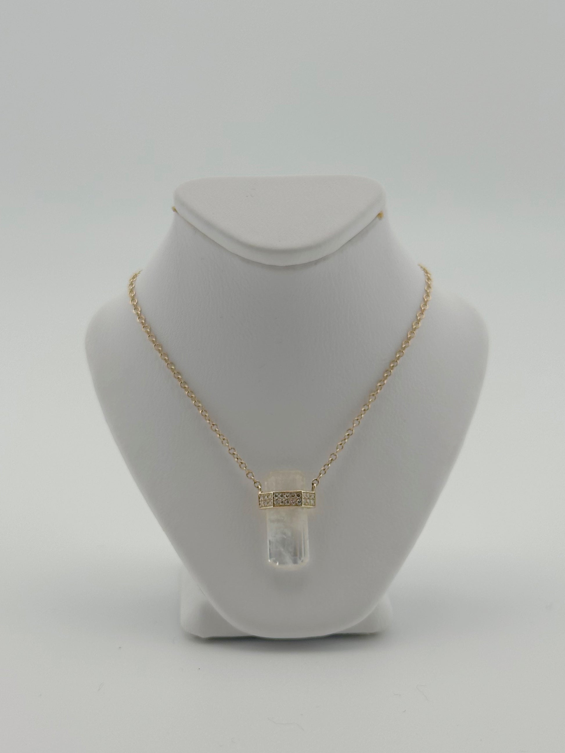 Moonstone and Diamond Amulet