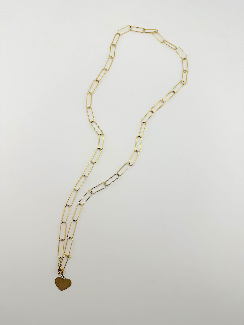 Long Layering Paperclip Necklace