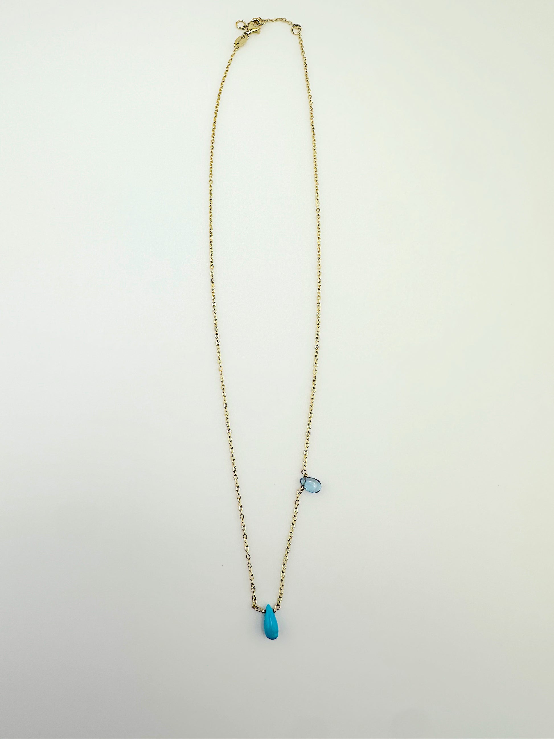 Turquoise Meets Topaz Necklace