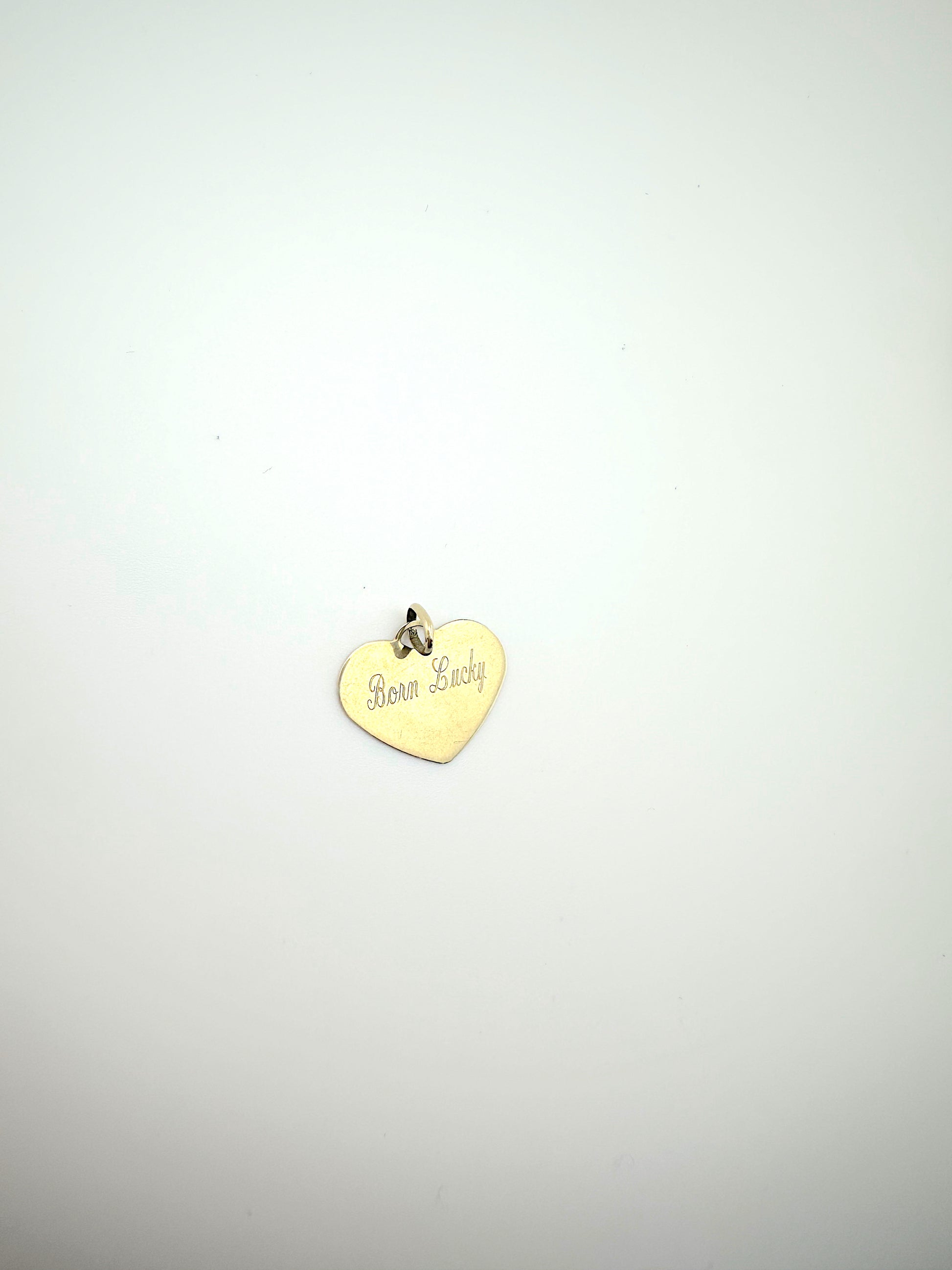 Born Lucky Finger Print Charm