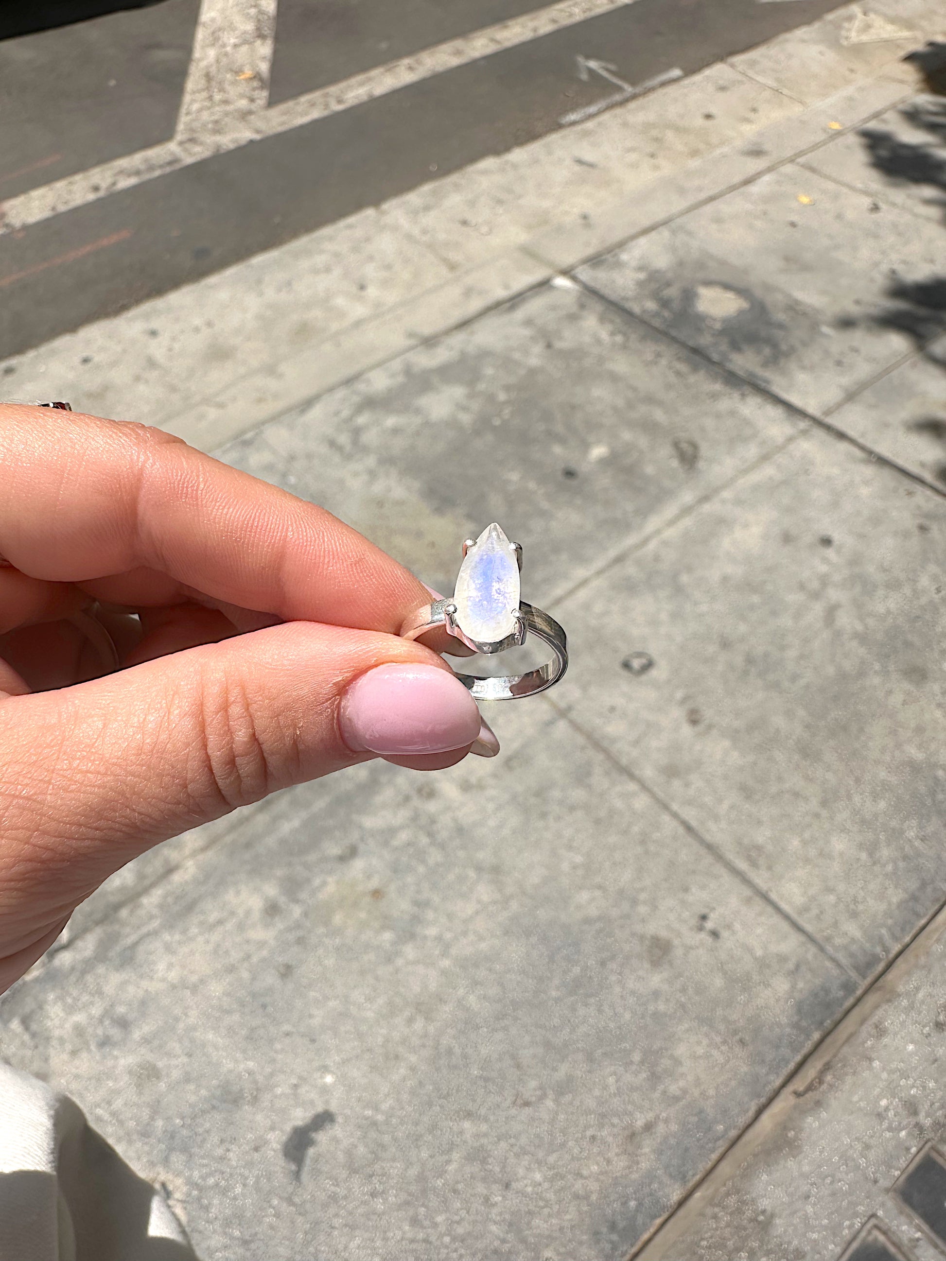 Mega Moonstone Ring