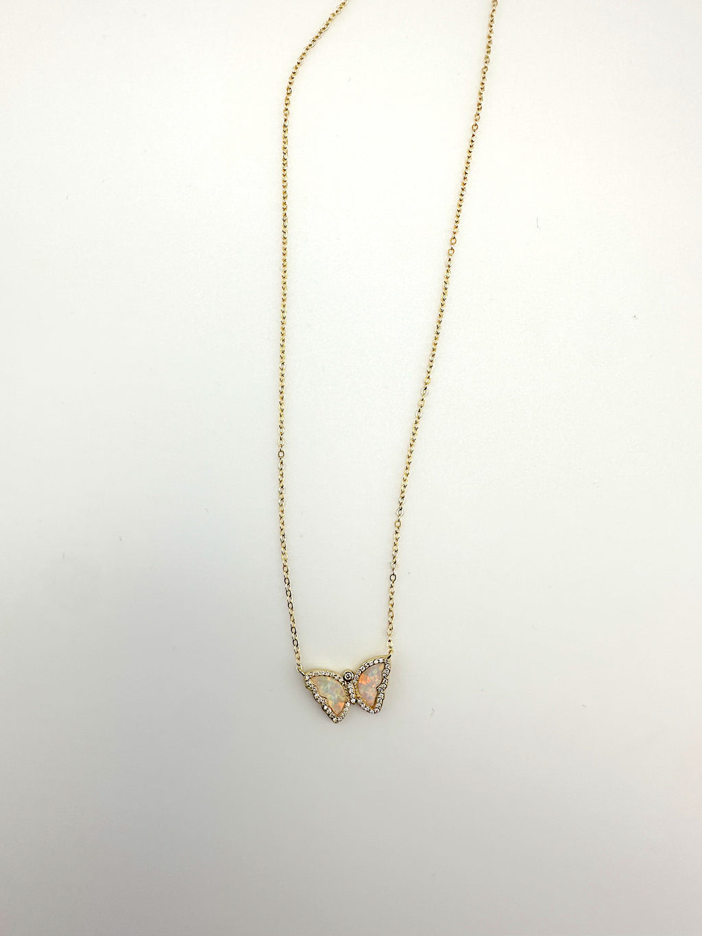 Opalescent Butterfly Necklace
