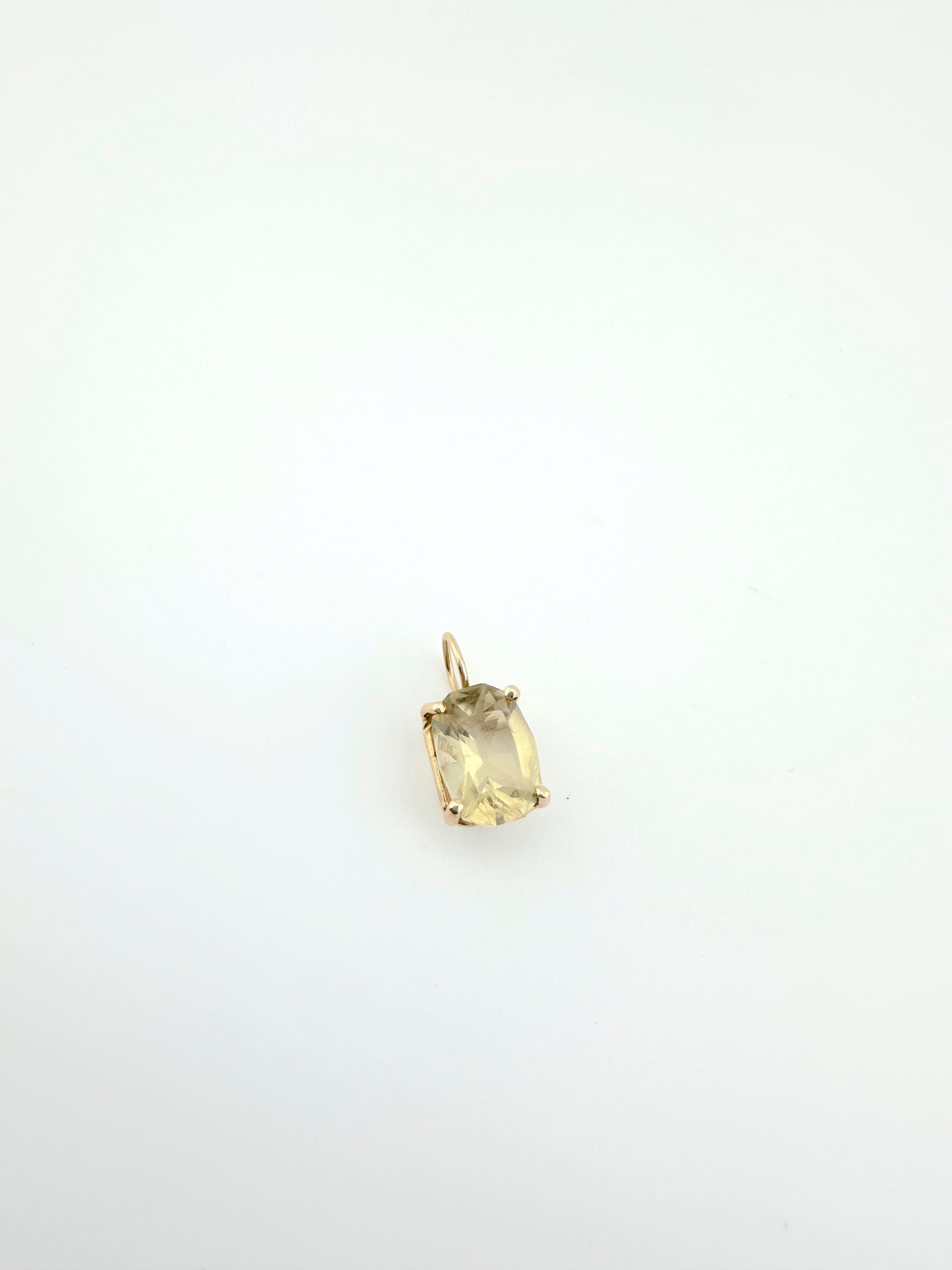 14k Lemon Topaz Charm