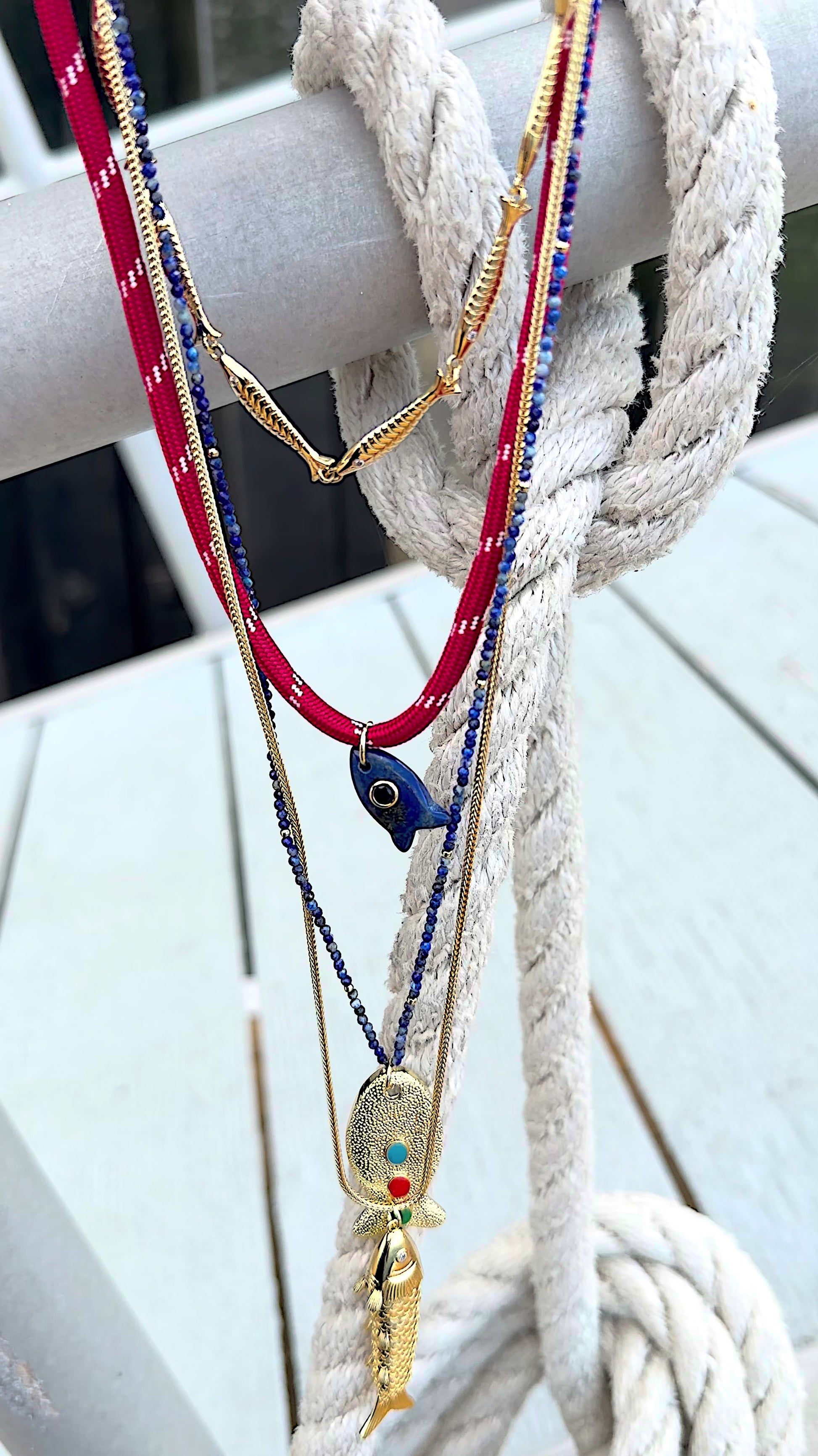SVD x STAYSTACKED Fish Choker Necklace